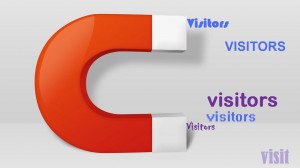 Attract visitors to website