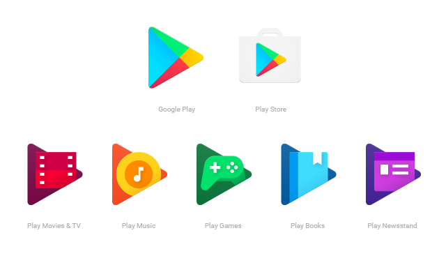 Google Play Store Icons